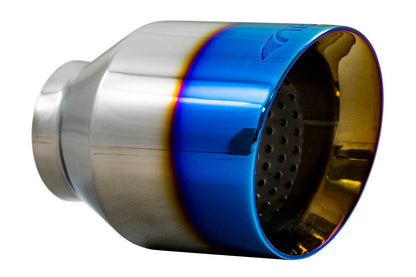 4.5" Universal Exhaust Tip ET004 (Burnt/Polish)-Motor Vehicle Exhaust-ARK Performance