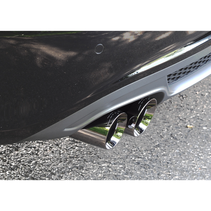 AWE Tuning Audi B8 A4 Touring Edition Exhaust - Single Side Polished Silver Tips
