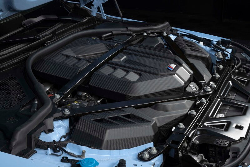 Dinan 21-27 BMW M2/M3/M4 (G80/G82/G87) Matte Carbon Fiber Engine Cover w/Gloss Accents