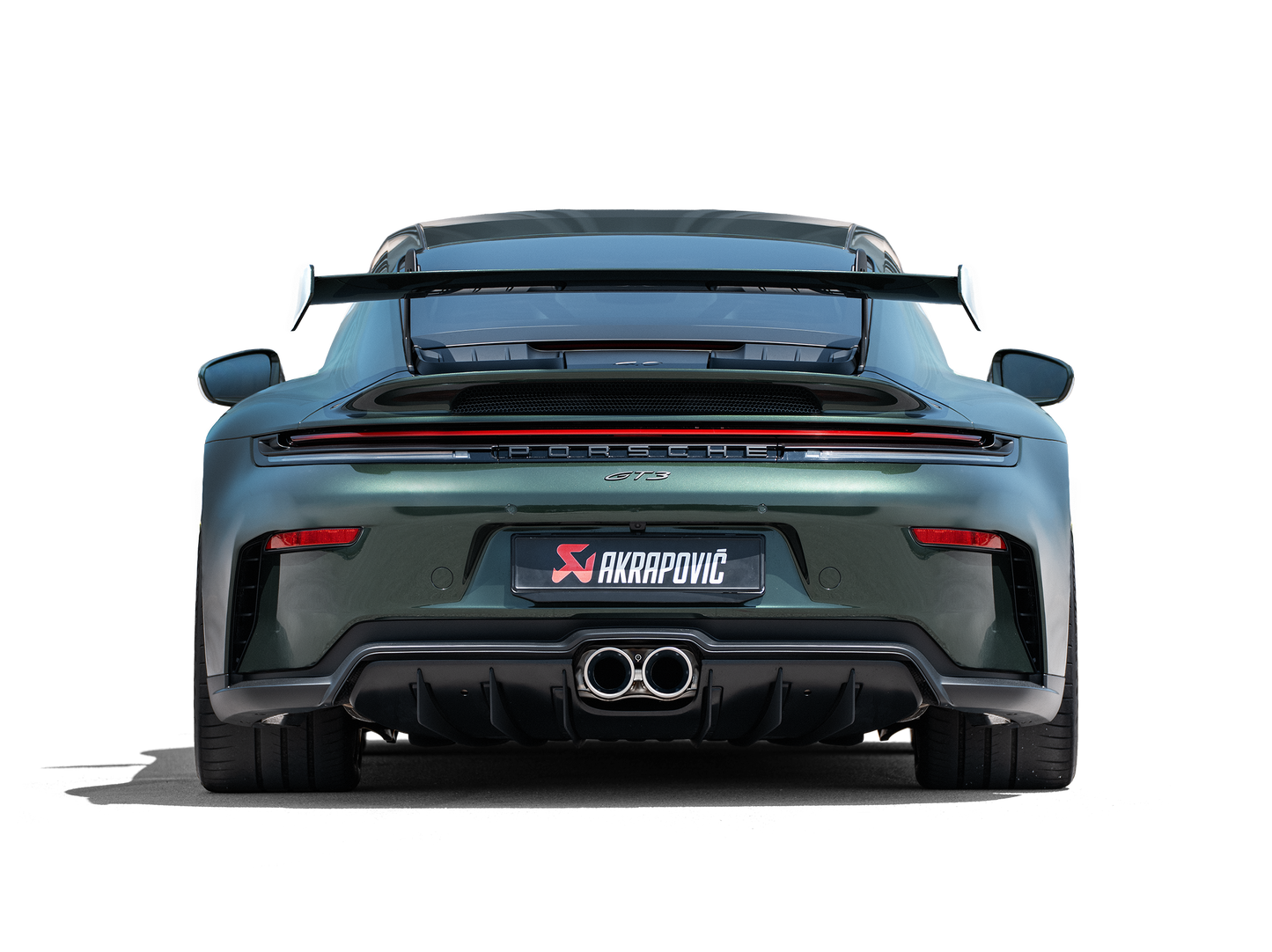 Akrapovič Slip-On Race Line Exhaust (Titanium) w/Titanium Tips - 2025+ Porsche 911 GT3/GT3 Touring (992.2)