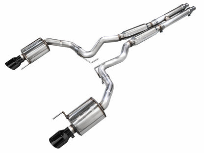 AWE Tuning 2024 Ford Mustang GT Fastback S650 RWD Touring Catback Exhaust w/ Dual Diamond Black Tips
