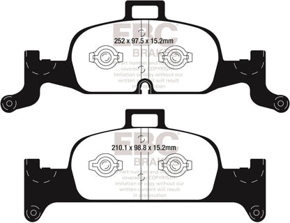 EBC 2018+ Audi A4 Allroad Quattro 2.0L Turbo Greenstuff Front Brake Pads
