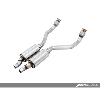 AWE Tuning Audi B8 4.2L Resonated Downpipes for S5