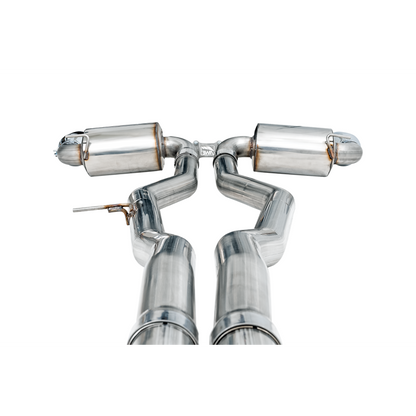 AWE Tuning 2020+ Toyota Supra A90 Non-Resonated Touring Edition Exhaust - 5in Chrome Silver Tips