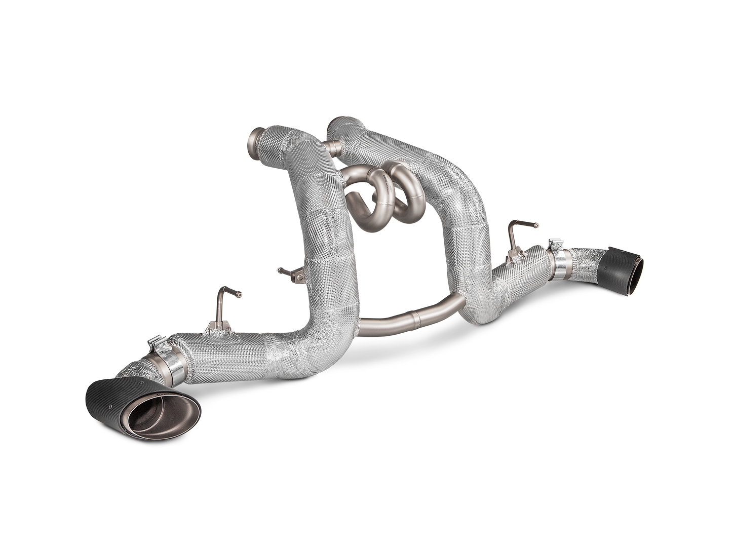 Akrapovič Slip-On Line Exhaust (Titanium) w/Carbon Tips - 2016-2020 McLaren 570S/570 Spider/570GT