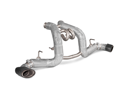 Akrapovič Slip-On Line Exhaust (Titanium) w/Carbon Tips - 2016-2020 McLaren 570S/570 Spider/570GT