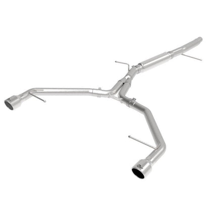 aFe MACHForce XP 3in-2.5in SS Exhaust Axle-Back 17-19 Audi A4 (B9) L4-2.0L (t) - Polished