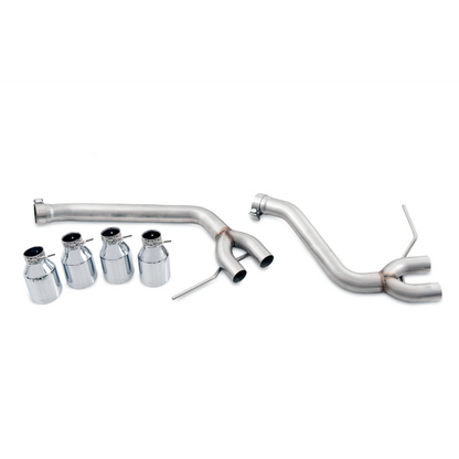 AWE Tuning Porsche Macan Track Edition Exhaust System - Chrome Silver 102mm Tips