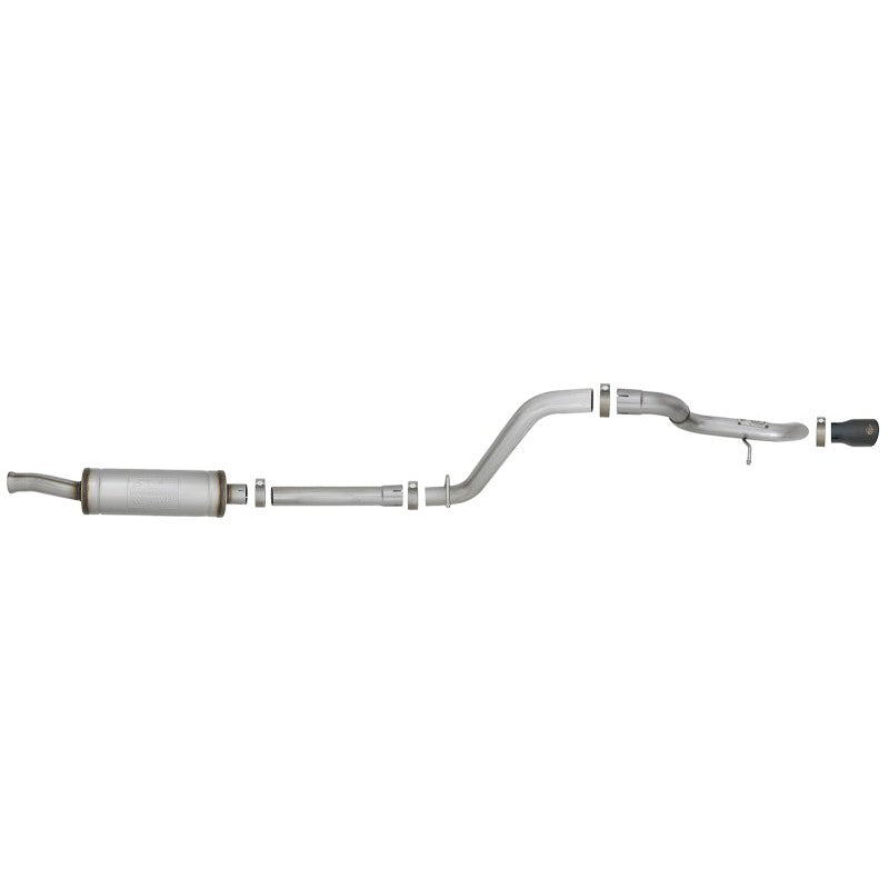 aFe MACH Force-Xp Axle-Back Hi-Tuck Exhaust System w/Black Tip 18-19 Jeep Wrangler (JL) V6 3.6L
