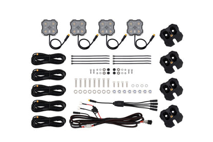 Diode Dyamics Roof Rack Scene Light Dual Color - Amber/White - Kit