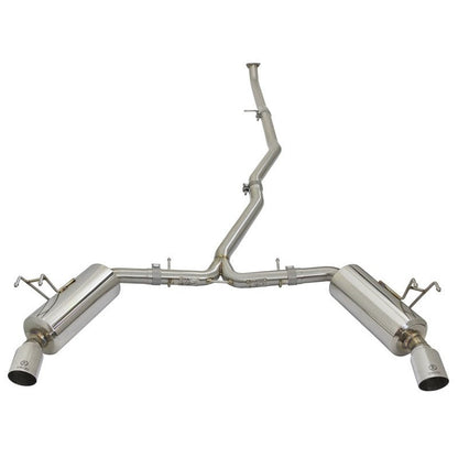 aFe POWER Takeda 16-17 Honda Civic I4-1.5L (t) 2.25-2.5in 304 SS CB Dual-Exit Exhaust Polish Tip