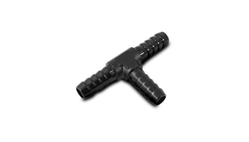 Vibrant 1/8in Barbed Tee Adapter- Black Anodized