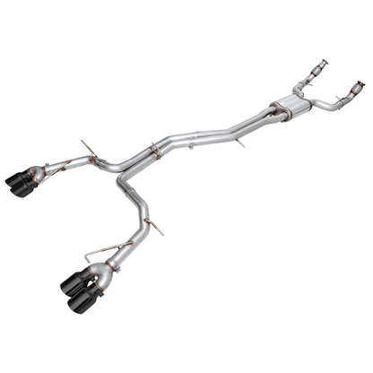 AWE Tuning 19-23 Audi C8 S6/S7 2.9T V6 AWD Track Edition Exhaust - Diamond Black Tips