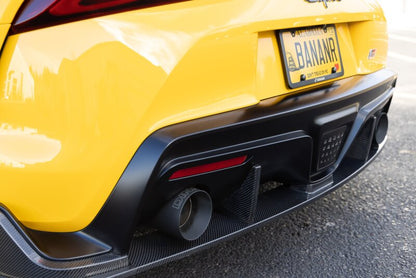 Dinan 20-26 Toyota GR Supra (A90/A91) 3.0T Valved Catback Exhaust System - Black Tips