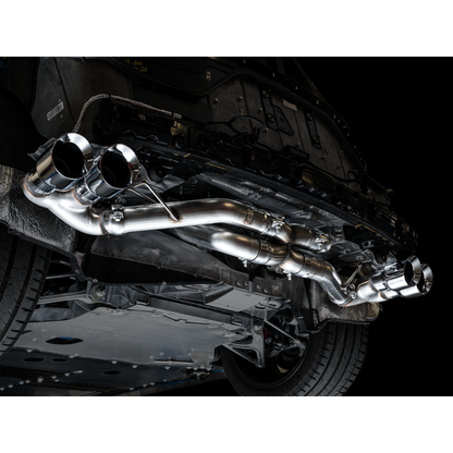 AWE Tuning 2020 Chevrolet Corvette (C8) Track Edition Exhaust - Quad Chrome Silver Tips