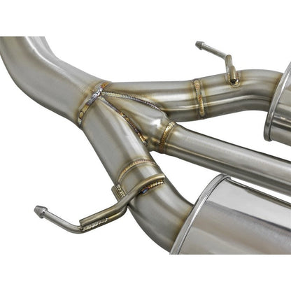 aFe Takeda 3in 304 SS Cat-Back Exhaust w/ Tri-Black Tips 17-18 Honda Civic Type R L4 2.0L (t)