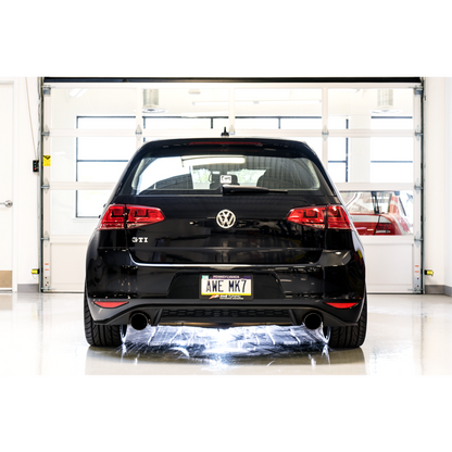 AWE Tuning VW MK7 GTI Touring Edition Exhaust - Diamond Black Tips