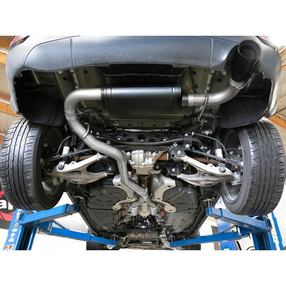 aFe Large Bore HD 3in 304 SS Cat-Back Exhaust w/ Black Tips 14-19 Jeep Grand Cherokee (WK2) V6-3.6L