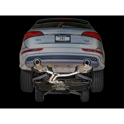 AWE Tuning Audi 8R Q5 3.0T Touring Edition Exhaust Dual Outlet Chrome Silver Tips
