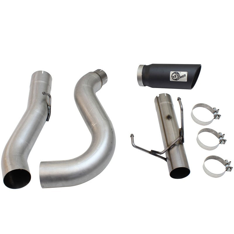 aFe MACHForce XP Exhaust Large Bore 5in DPF-Back SS 13-15 Dodge Trucks L6-6.7L (td) *Black Tip