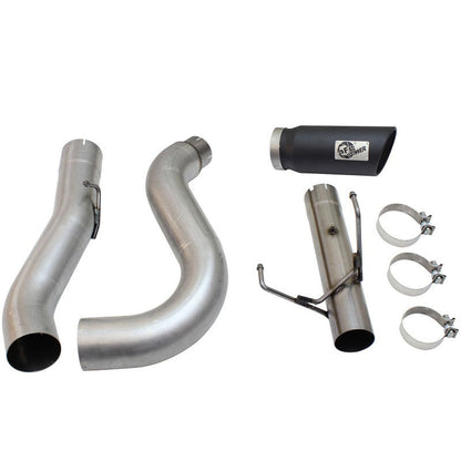 aFe MACHForce XP Exhaust Large Bore 5in DPF-Back SS 13-15 Dodge Trucks L6-6.7L (td) *Black Tip