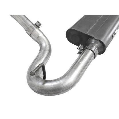 aFe Scorpion Exhaust System Cat Back 2.5in Aluminized Hi-Tuck 07-18 Jeep Wrangler JK V6 3.6/3.8L