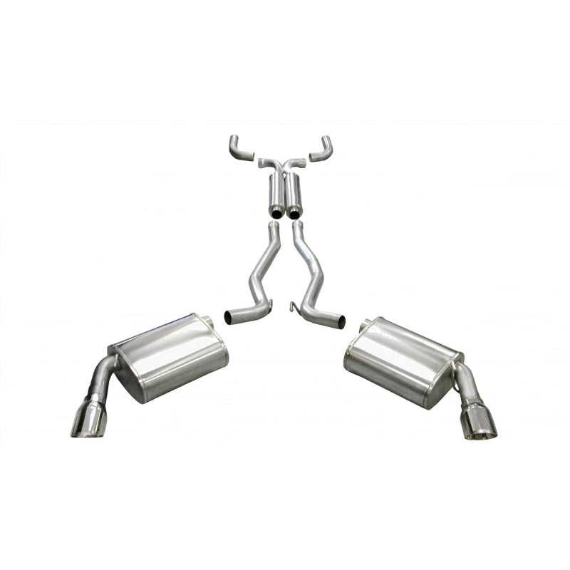 Corsa 10-14 Chevrolet Camaro Convertible RS 3.6L V6 Polished Sport Cat-Back + XO Exhaust