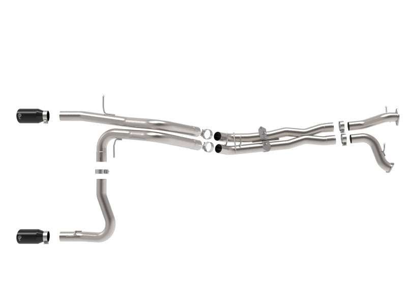 aFe 22-26 Ford Bronco V6 3.0L (tt) Vulcan Series 3in 304SS Cat-Back Exhaust System w/ Black Tips