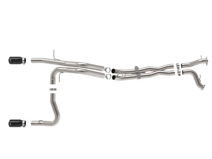 aFe 22-26 Ford Bronco V6 3.0L (tt) Vulcan Series 3in 304SS Cat-Back Exhaust System w/ Black Tips