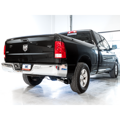 AWE Tuning 09-18 RAM 1500 5.7L (w/o Cutout) 0FG Single Side Exit Cat-Back Exhaust - Diamond Blk Tips