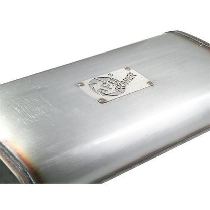 aFe MACHForce XP Exhaust Cat-Back SS-409 04-06 Jeep Wrangler TJ Unl L6 4.0L 2.5in Off-Road No Tip