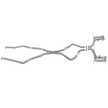 aFe MACH Force-Xp 3.5in. 304 SS C/B Exhaust w/o Muffler 15-18 BMW X5 M V8-4.4L (tt) - Polished Tip