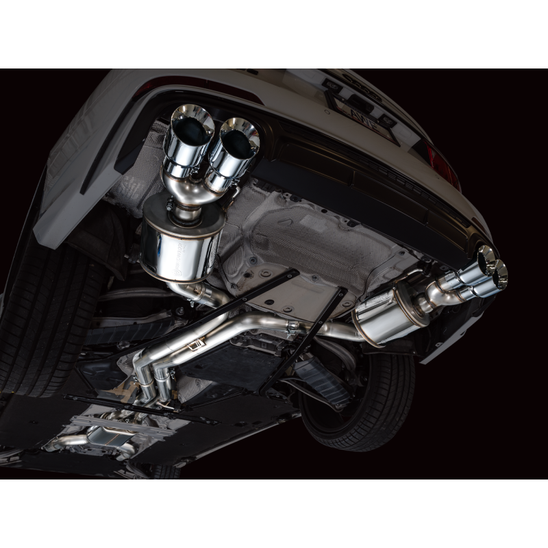 AWE Tuning 19-23 Audi C8 S6/S7 2.9T V6 AWD Touring Edition Exhaust - Chrome Silver Tips