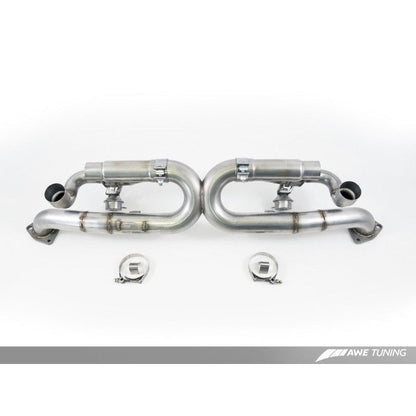 AWE Tuning Porsche 991 SwitchPath Exhaust for PSE Cars Chrome Silver Tips