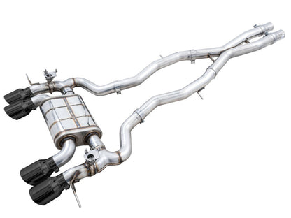 AWE Tuning SwitchPath Cat-Back Exhaust for BMW G8X M3/M4 - Diamond Black Tips