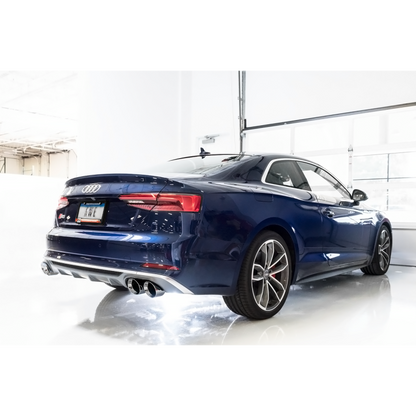 AWE Tuning Audi B9 S5 Coupe 3.0T Track Edition Exhaust - Chrome Silver Tips (102mm)