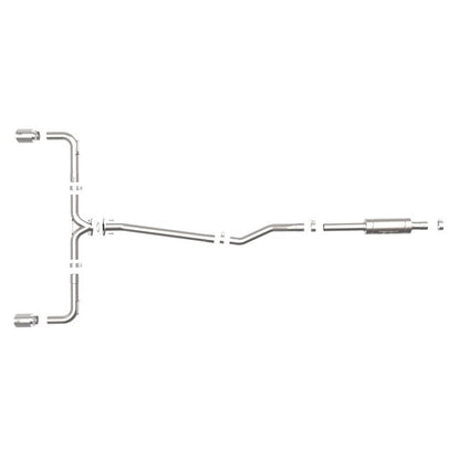 aFe Takeda 2-1/2in 304 SS Cat-Back Exhaust w/ Polished Tips 14-18 Mazda 3 L4 2.0L/2.5L