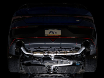 AWE Tuning 22-26 Hyundai Elantra N SwitchPath Cat-Back Exhaust - Diamond Black Tips