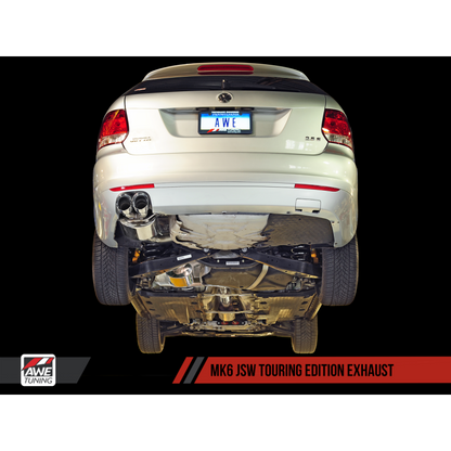 AWE Tuning Mk5 Jetta Mk6 Sportwagen 2.5L Touring Edition Exhaust - Diamond Black Tips