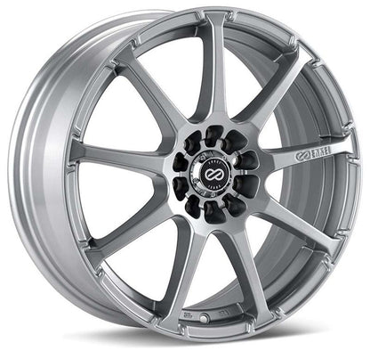 Enkei EDR9 17x7 5x100/114.3 38mm Offset 72.6mm Bore Silver Wheel
