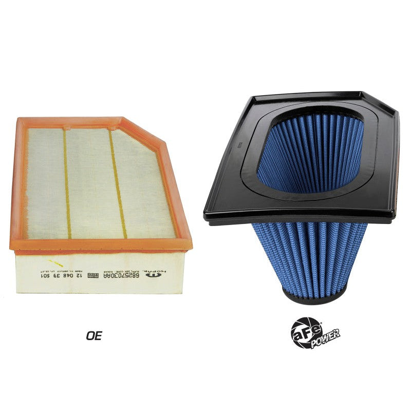 aFe Magnum FLOW PRO 5R Inverted Air Filter - 18-19 Jeep Wrangler (JL) I4-2.0L(t) / V6-3.6
