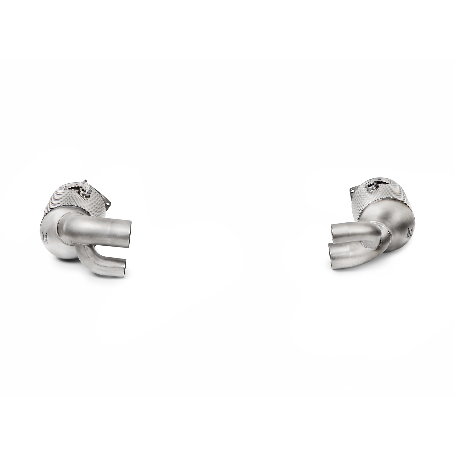 Akrapovič Link Pipe Set w/Cat (SS) - 2016-2019 Porsche 911 Carrera S/4/4S/GTS (991.2)