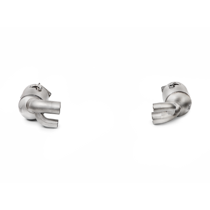 Akrapovič Link Pipe Set w/Cat (SS) - 2016-2019 Porsche 911 Carrera S/4/4S/GTS (991.2)