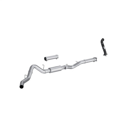 MBRP 2005 Chevy Silverado / GMC Sierra 2500/3500HD 4in OD CatBack Single Side Exit w/ Downpipe - AL