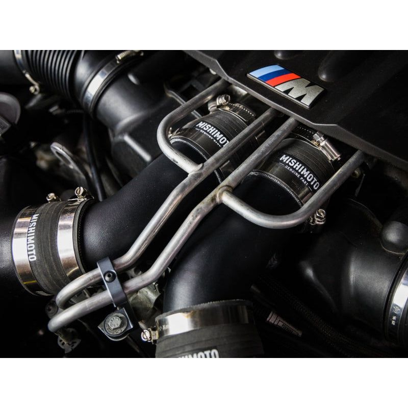 Mishimoto 12-16 BMW F10 M5 Intercooler Pipe Kit Micro Wrinkle Black