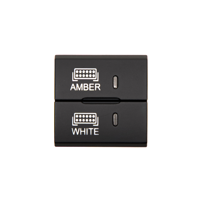 Cali Raised Square Style Dual Function Toyota OEM Style Amber & White Switch