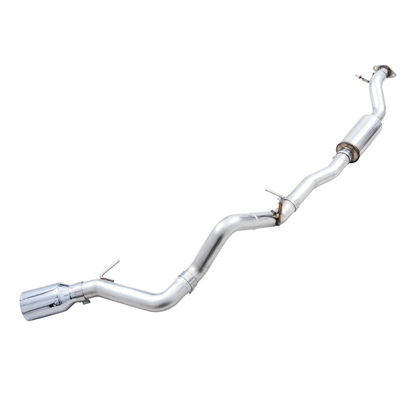 AWE Tuning 2021+ Ford Bronco 0FG Single Rear Exit Exhaust w/Chrome Silver Tip & Bash Guard