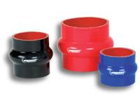 Vibrant 4 Ply Reinforced Silicone Hump Hose Connector - 2.75in I.D. x 3in long (BLACK)