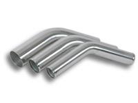 Vibrant 1in O.D. Universal Aluminum Tubing (45 Degree Bend) - Polished