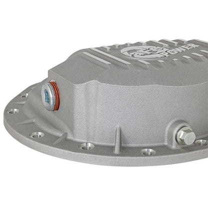 afe Front Differential Cover (Raw; Street Series); Dodge Diesel Trucks 03-12 L6-5.9/6.7L (td)
